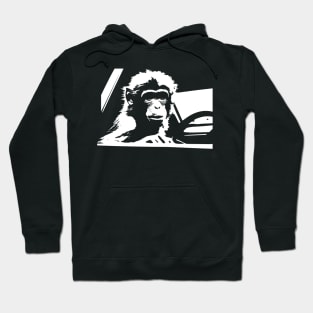 monkey driving a taxi Hoodie